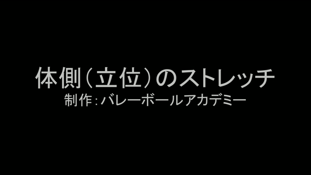 体側(立位)のストレッチ